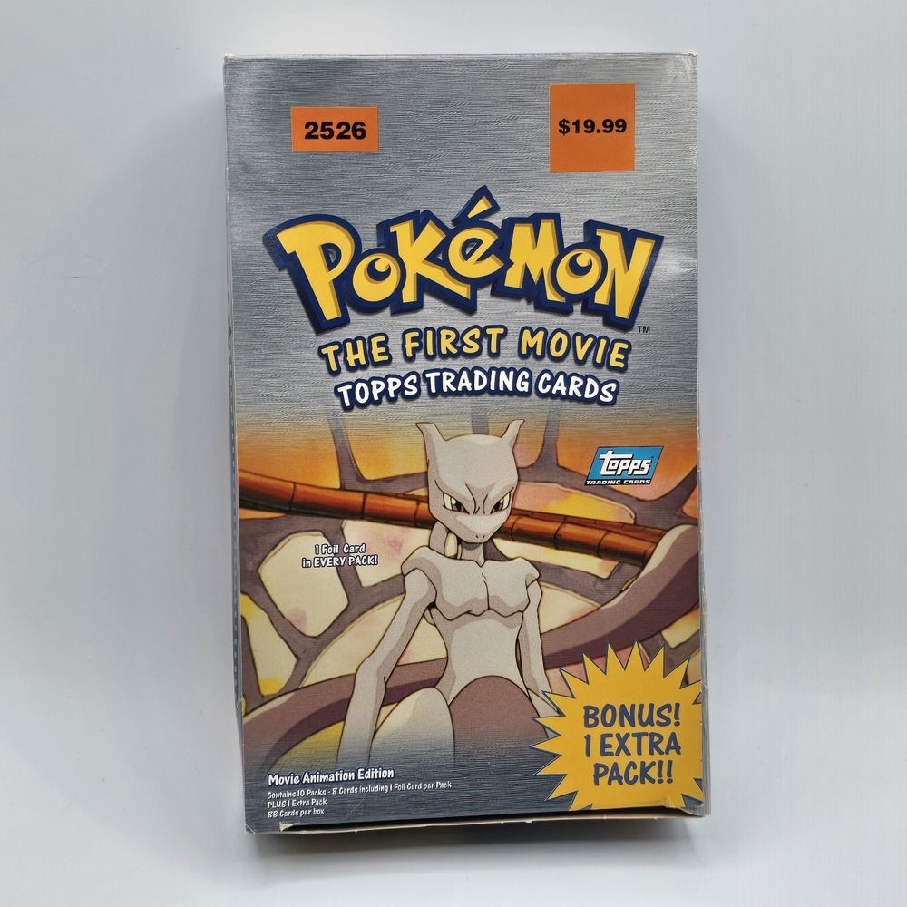 Topps Pokemon the‎ First Movie Trading Cards 10 Pack Booster EMPTY Box